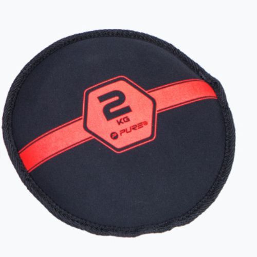 Worek z piaskiem 2 kg Pure2Improve Sandbell czarno-czerwony P2I201210