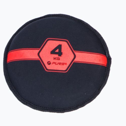 Worek z piaskiem 4 kg Pure2Improve Sandbell czarno-czerwony P2I201220