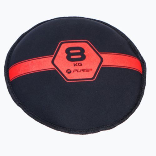 Worek z piaskiem 8 kg Pure2Improve Sandbell czarno-czerwony P2I201240