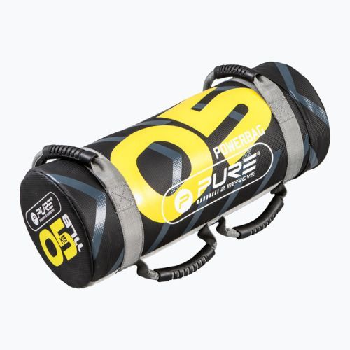 Worek treningowy 5 kg Pure2Improve Power Bag czarno-żółty P2I201710