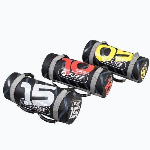 Worek treningowy 5 kg Pure2Improve Power Bag czarno-żółty P2I201710