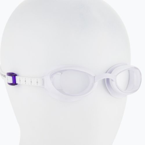 Okulary do pływania damskie Speedo Aquapure Female white/purple/clear