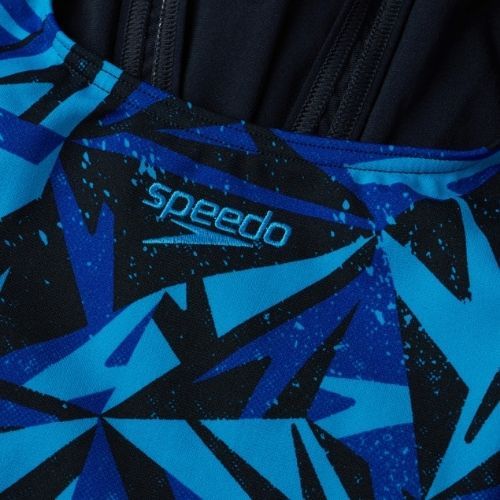 Strój pływacki jednoczęściowy damski Speedo Hyperboom Placement Muscleback hyper true navy/blueflame