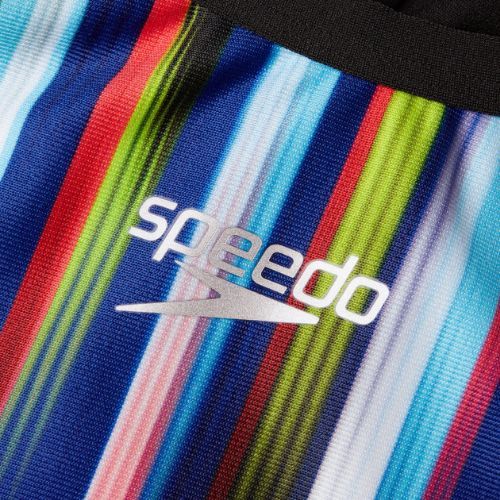 Strój pływacki jednoczęściowy damski Speedo Placement Digi Turnback beautiful blue/blk/lt adriatic