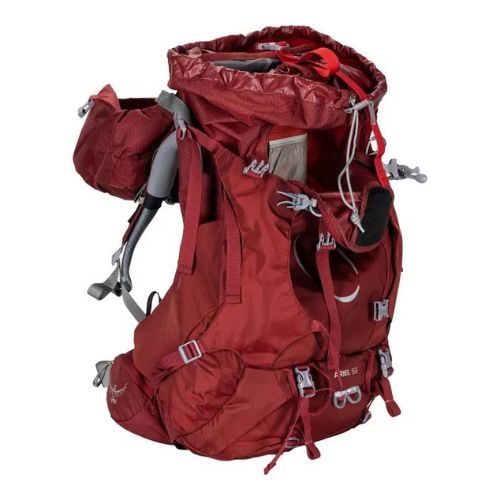 Plecak trekkingowy damski Osprey Ariel 55 l claret red