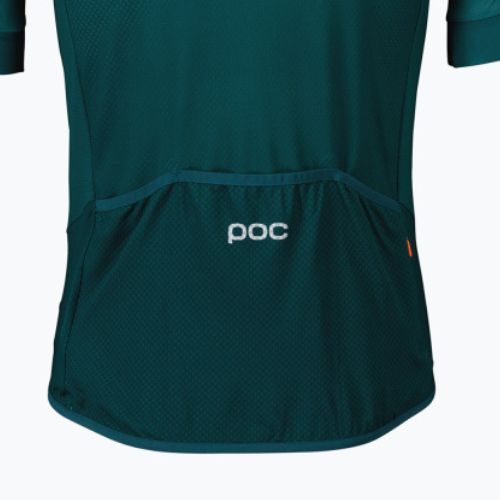 Koszulka rowerowa męska POC Essential Road Logo dioptase blue