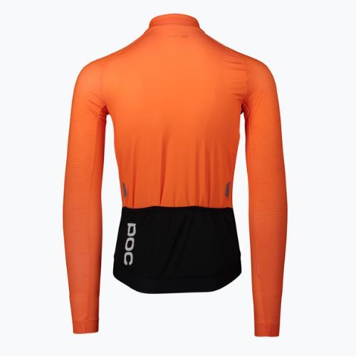 Longsleeve rowerowy męski POC Essential Road poc o zink orange