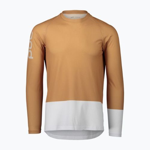 Longsleeve rowerowy męski POC MTB Pure aragonite brown/hydrogen white