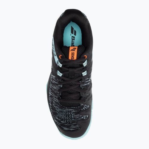 Buty do padla damskie Babolat Sensa W black/tanager turquoise