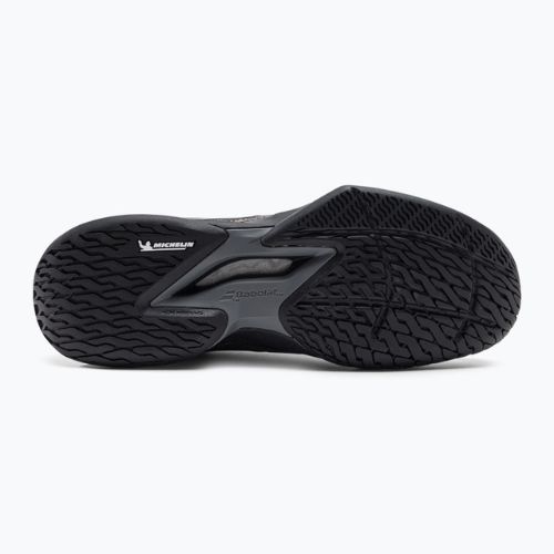 Buty do tenisa męskie Babolat 21 Jet Mach 3 AC black/gold