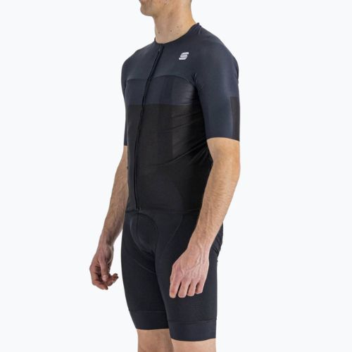 Koszulka rowerowa męska Sportful Light Pro black/galaxy blue