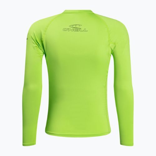 Longsleeve do pływania męski O'Neill Basic Skins Rash Guard lime