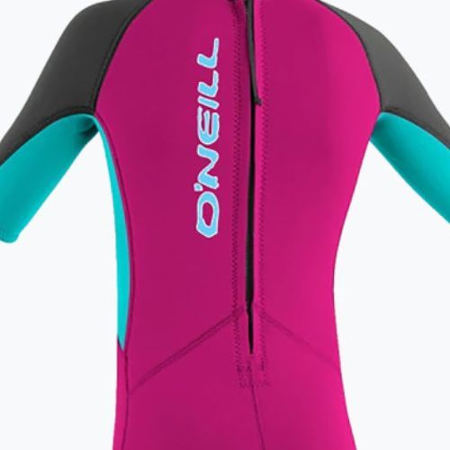 Pianka do pływania dziecięca O'Neill Toddler Reactor-2 2 mm Back Zip berry/light aqua/graphite