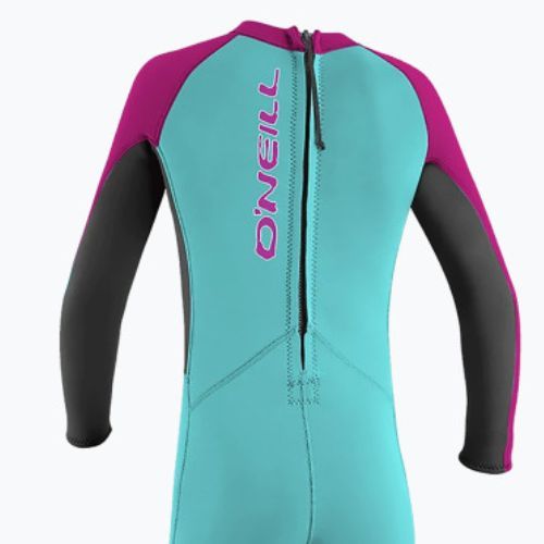 Pianka do pływania dziecięca O'Neill Toddler Reactor-2 2 mm Back Zip Full light aqua/graphite/berry