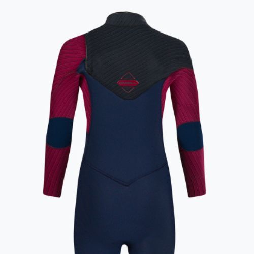 Pianka do pływania dziecięca O'Neill Youth Hyperfreak 5/4+ mm Chest Zip Full navy/bloodshot/black
