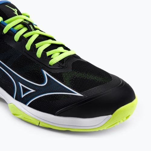 Buty do tenisa męskie Mizuno Wave Exceed Light AC black/neo lime/super sonic
