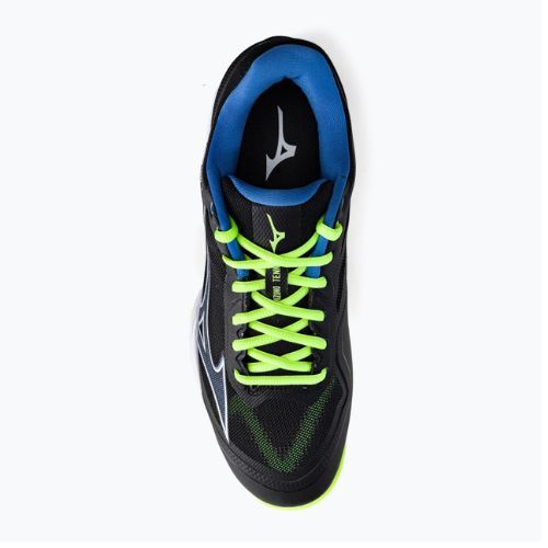 Buty do tenisa męskie Mizuno Wave Exceed Light CC black/neo lime/super sonic