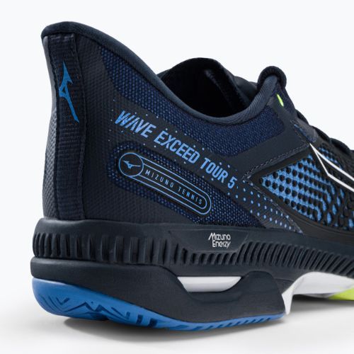 Buty do tenisa męskie Mizuno Wave Exceed Tour 5 AC t eclipse/neo lime/super sonic