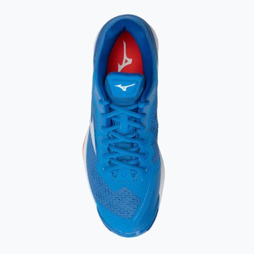 Buty do piłki ręcznej Mizuno Wave Stealth V niebieskie X1GA180024
