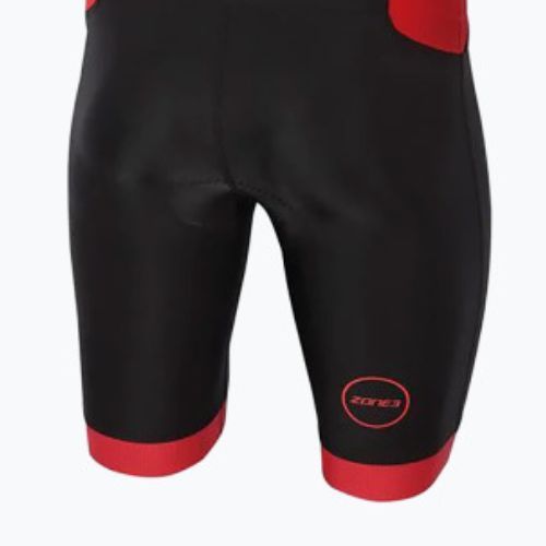 Kombinezon triathlonowy męski ZONE3 Aquaflo+ Full Zip Trisuit black/red