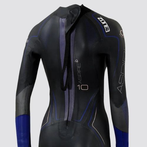Pianka triathlonowa damska ZONE3 Aspire 4 mm black/gun metal/purple
