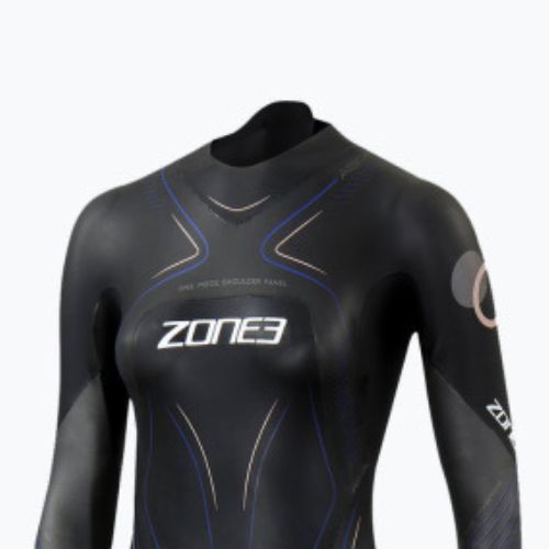 Pianka triathlonowa damska ZONE3 Aspire 4 mm black/gun metal/purple