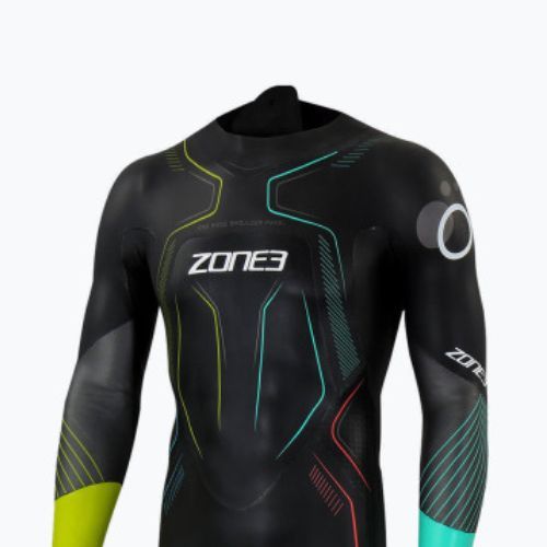 Pianka triathlonowa męska ZONE3 Aspire Limited Edition Print 5 mm black/gun metal/multi