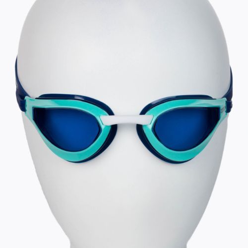 Okulary do pływania ZONE3 Viper Speed Streamline Smoke navy/turquoise/blue