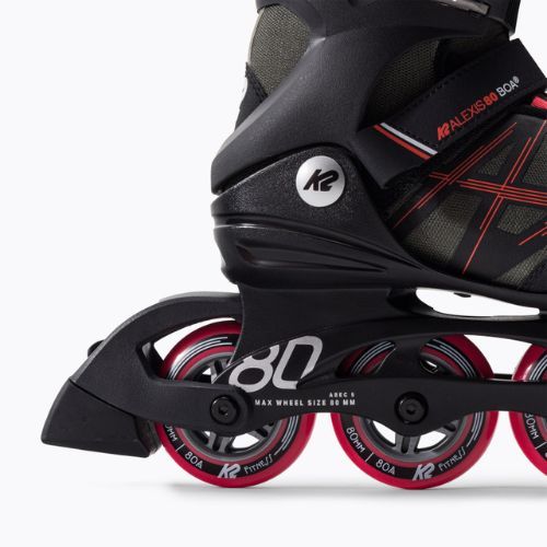 Rolki damskie K2 Alexis 80 Boa grey/pink