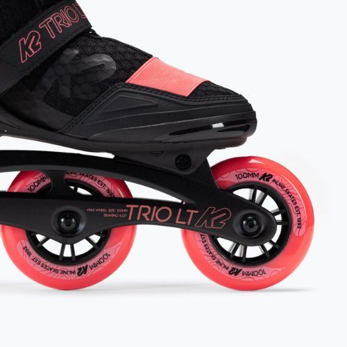 Rolki damskie K2 Trio LT 100 black/pink