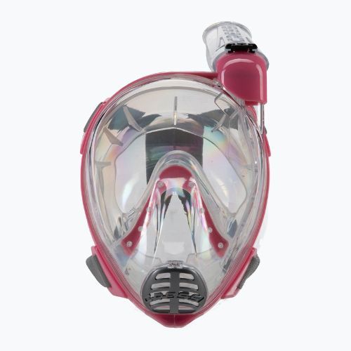Maska pełnotwarzowa do snorkelingu Cressi Baron Full Face clear/pink
