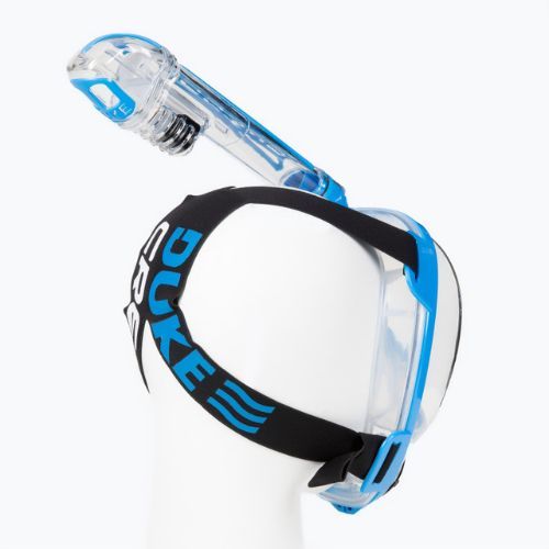 Maska pełnotwarzowa do snorkelingu Cressi Duke Dry Full Face clear/blue