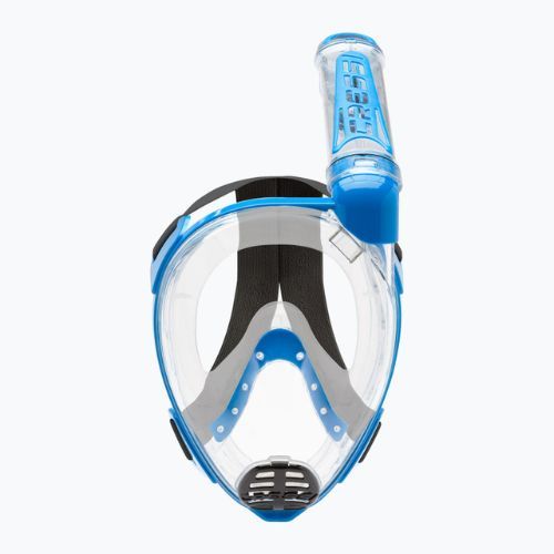 Maska pełnotwarzowa do snorkelingu Cressi Duke Dry Full Face clear/blue