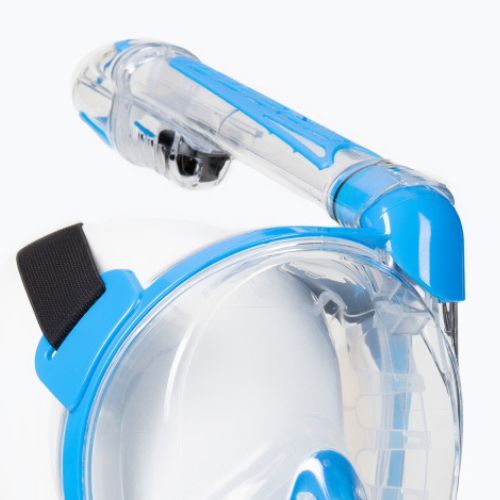 Maska pełnotwarzowa do snorkelingu Cressi Duke Dry Full Face clear/blue