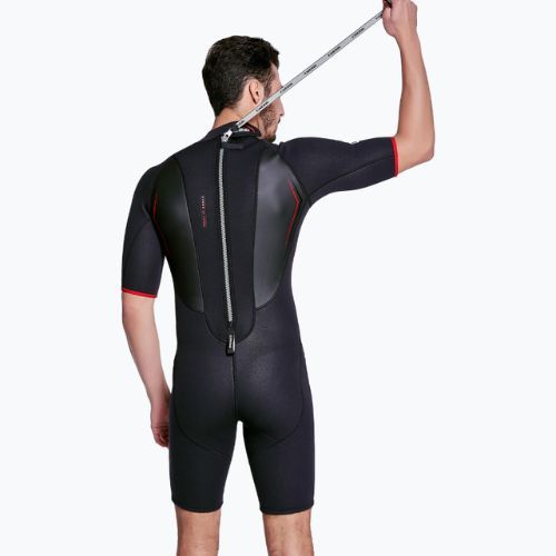 Skafander do nurkowania męski Cressi Altum Wetsuit Shorty 3 mm black/red