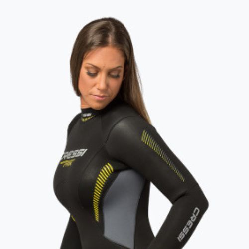 Skafander do nurkowania damski Cressi Fast Monopiece 5 mm black/yellow