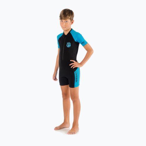 Pianka do pływania dziecięca Cressi Little Shark Shorty 2 mm black/blue