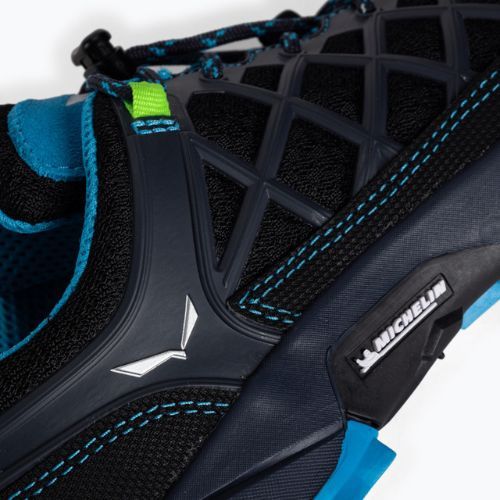 Buty trekkingowe dziecięce Salewa Wildfire ombre blue/fluo green