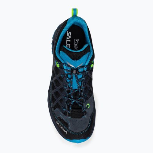 Buty trekkingowe dziecięce Salewa Wildfire ombre blue/fluo green