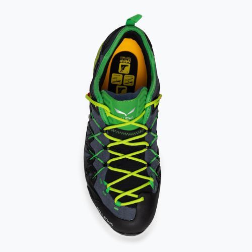 Buty podejściowe męskie Salewa Wildfire Edge ombre blue/fluo yellow