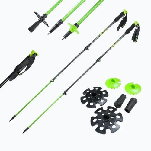 Kije trekkingowe Viking Kivi black/lime