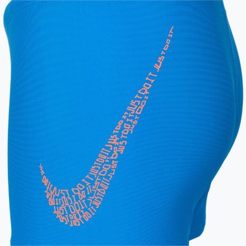 Bokserki pływackie dziecięce Nike Just Do It Swoosh Aquashort photo blue