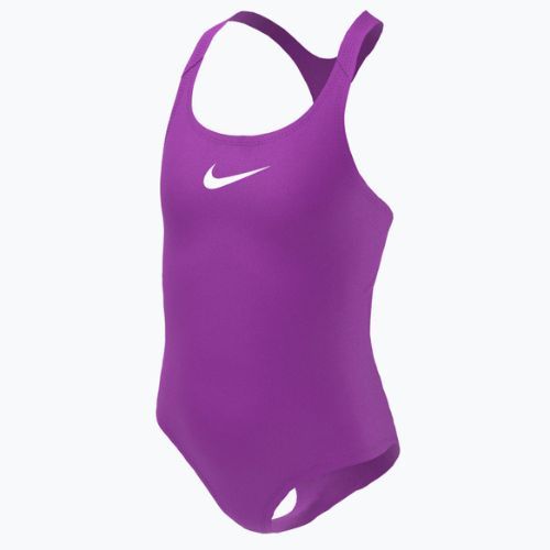 Strój pływacki jednoczęściowy dziecięcy Nike Essential Racerback laser purple