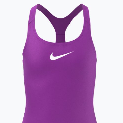 Strój pływacki jednoczęściowy dziecięcy Nike Essential Racerback laser purple