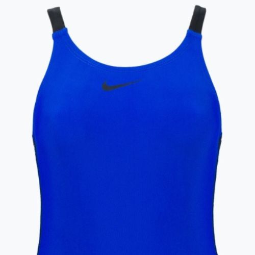 Strój pływacki jednoczęściowy damski Nike Logo Tape Fastback hyper royal