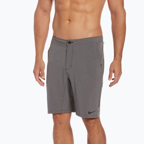 Szorty kąpielowe męskie Nike Flow 9" Hybrid dark heather grey