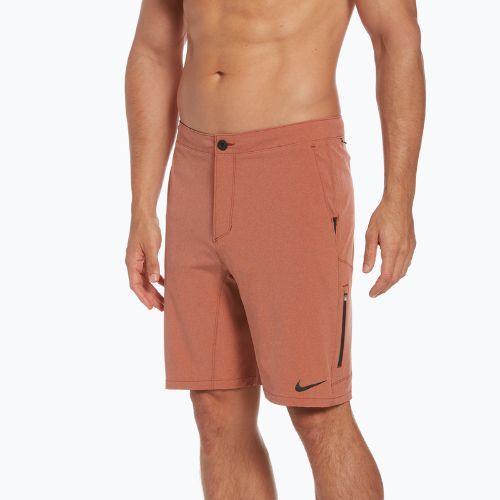 Szorty kąpielowe męskie Nike Flow 9" Hybrid rugged orange