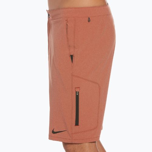 Szorty kąpielowe męskie Nike Flow 9" Hybrid rugged orange