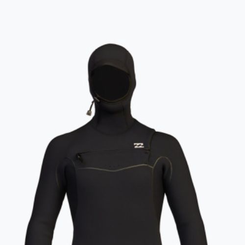 Pianka do pływania męska Billabong 5/4 mm Furnace 2021 Hooded Chest Zip black