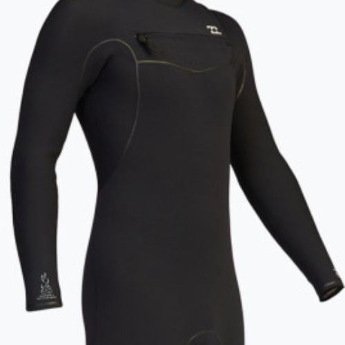 Pianka do pływania męska Billabong 5/4 mm Furnace 2021 Hooded Chest Zip black